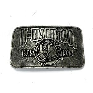U-Haul 1945 To 1995 - 50 Year Commemorative Pewter Belt Buckle - Limited Edition